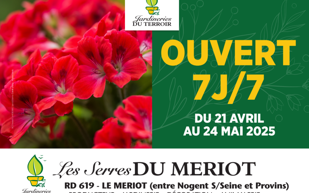 Votre jardinerie ouverte 7 jours sur 7 !
